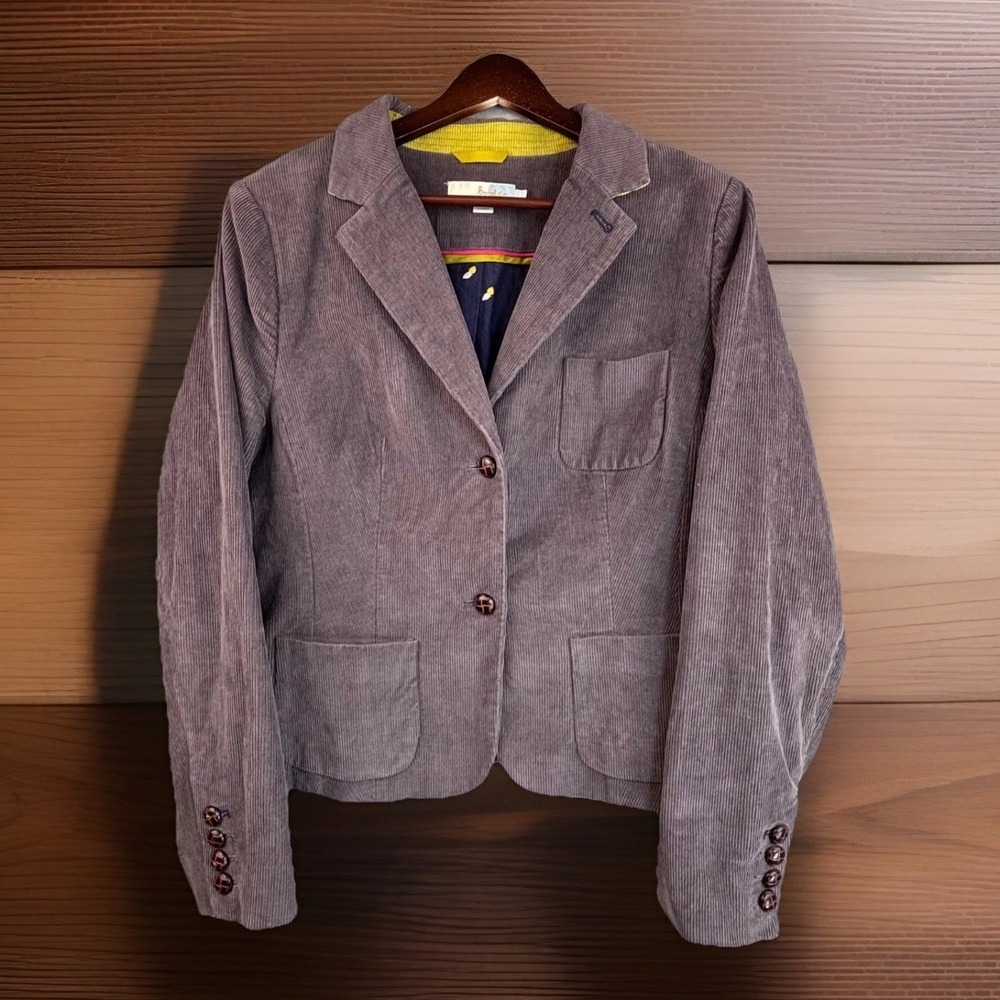 Boden Women's Gray Corduroy Blazer